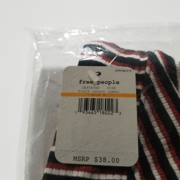 Free People Show Me Ribbed Striped Tube Top - Picture 9 of 11